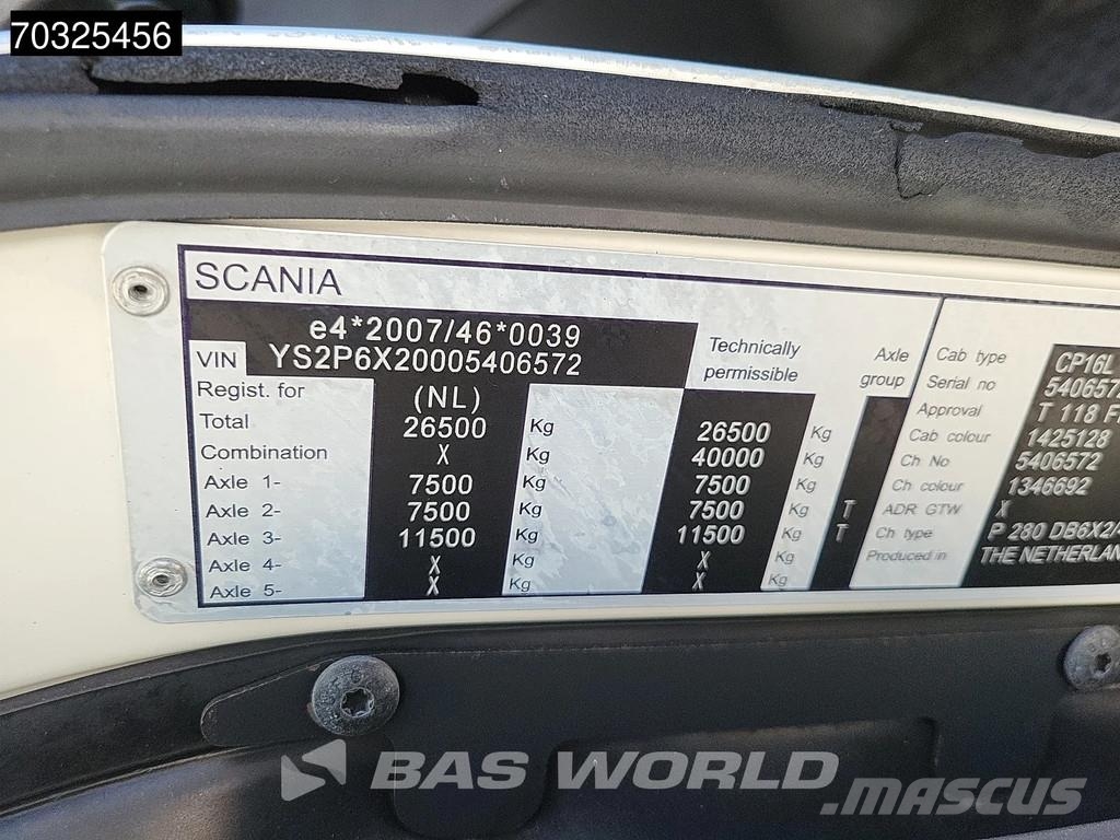 Scania P280 6X2 Geesink Norba GPM IV I 20H25 Lifter GEC L Vuilniswagens