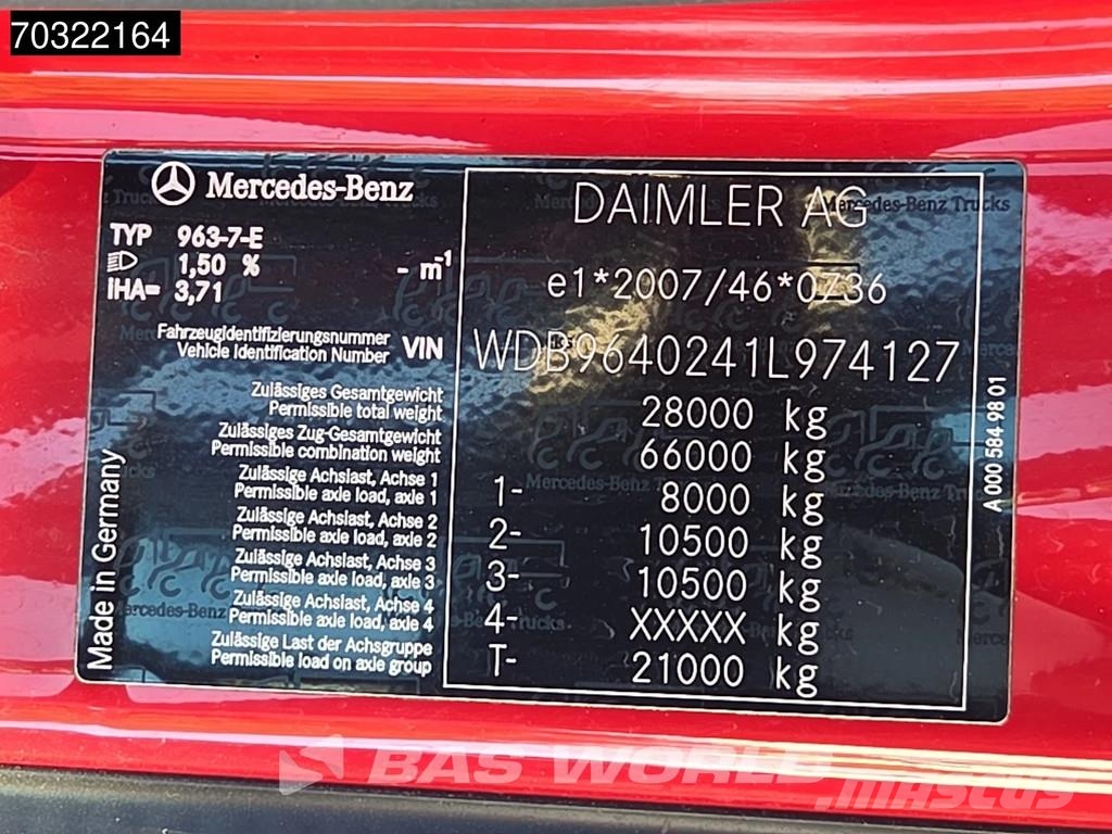 Mercedes-Benz Arocs 2645 Arocs 6X4 Gancho Meiller 20t Cubos Redu gancho Caminhões Roll-on Roll-off