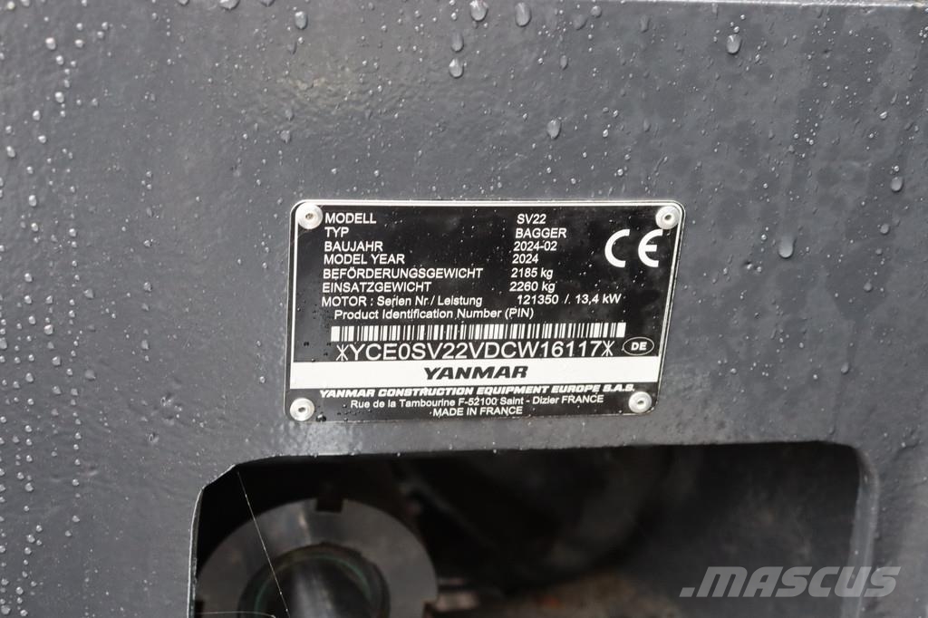 Yanmar SV22 SV22 Εκσκαφάκι (διαβολάκι) < 7t