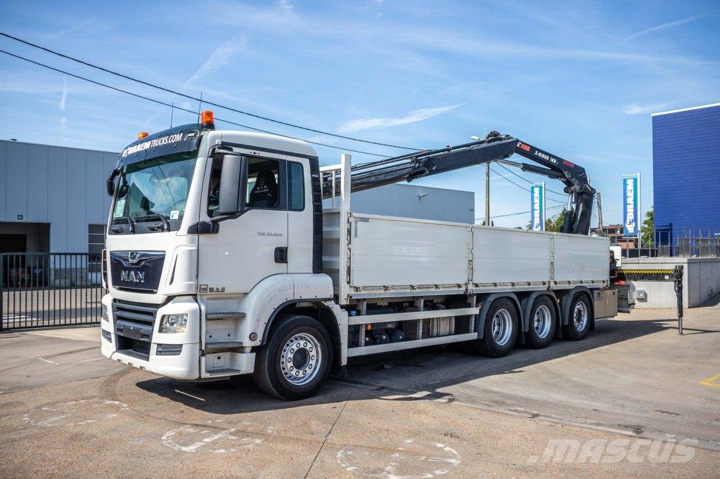 MAN TGS 35.420 BL-8x4-4+HIAB 188 E-2 플랫베드/드롭사이드 트럭