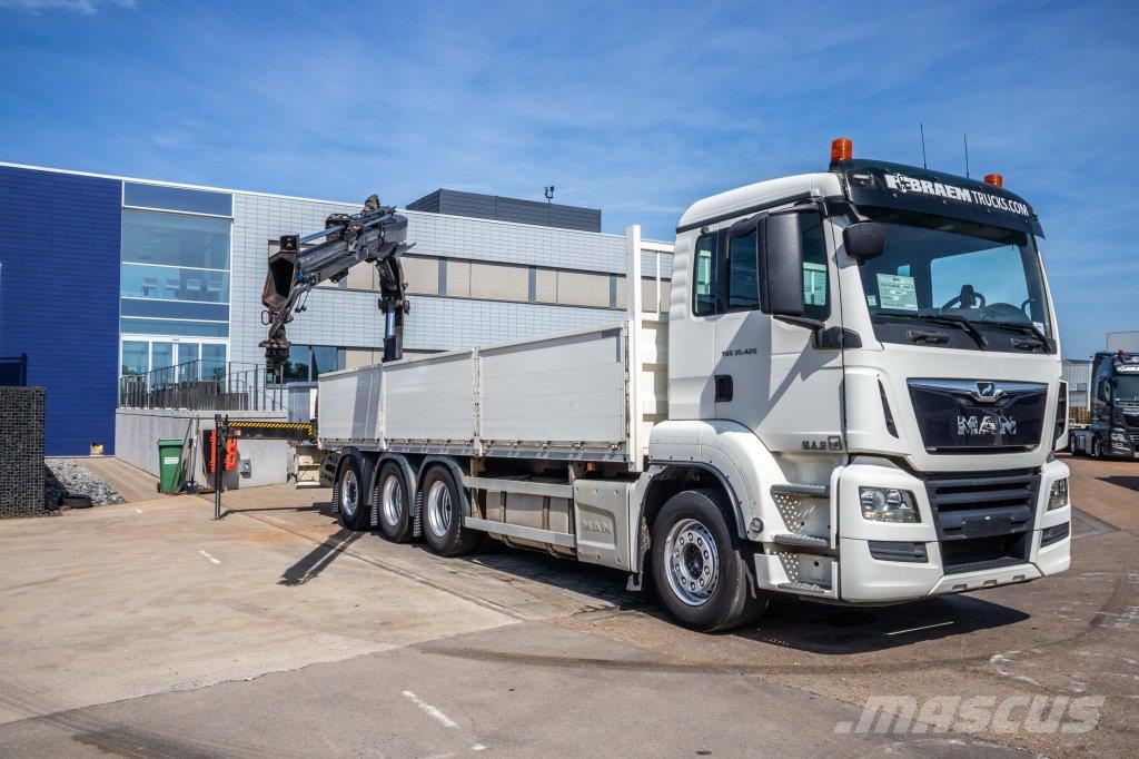 MAN TGS 35.420 BL-8x4-4+HIAB 188 E-2 플랫베드/드롭사이드 트럭