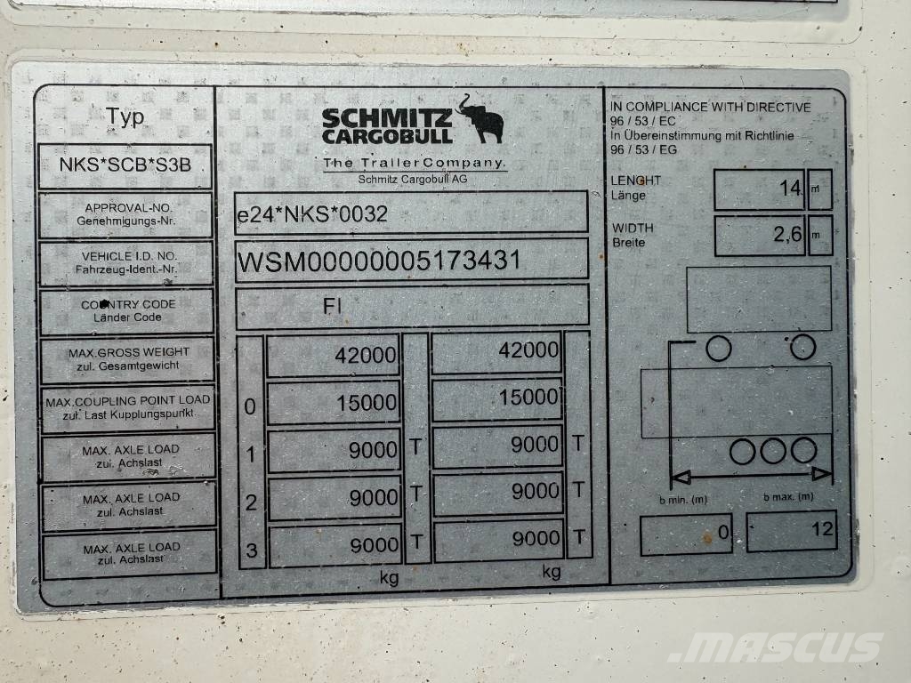Schmitz Cargobull SKO 2-Temp FRC نصف مقطورات بدرجة حرارة قابلة للضبط