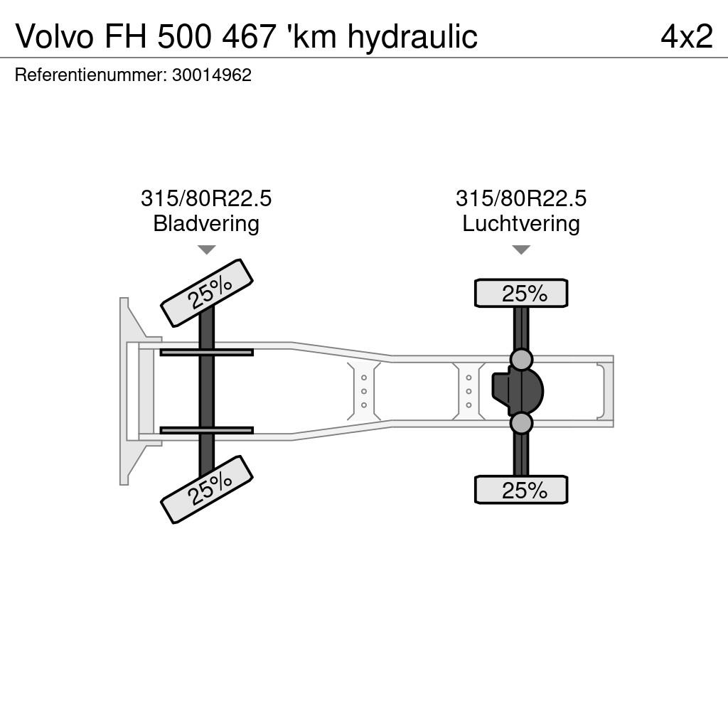 Volvo FH 500 467 'km hydraulic وحدات الجر