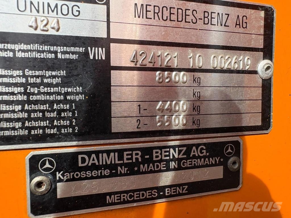 Unimog 424 + 4X4 + BJ 1977 + MANUAL + 261666 KM + HYDRAUL Ostalo