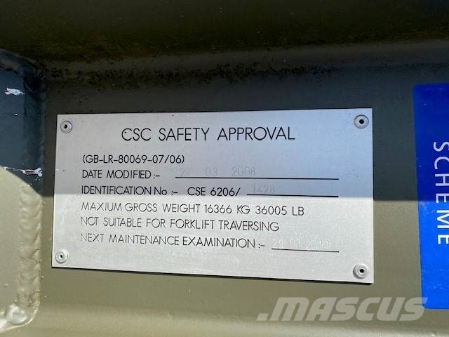 Marshalls Unused military Flat Rack 20ft hook load 훅 리프트 트럭