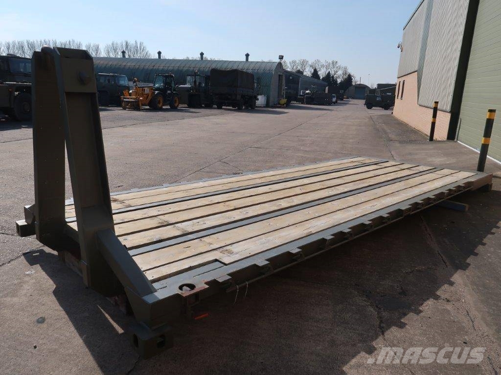 Marshalls Unused military Flat Rack 20ft hook load 훅 리프트 트럭