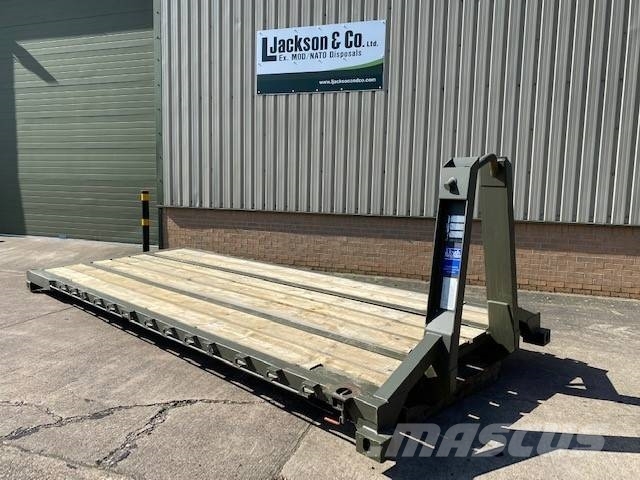 Marshalls Unused military Flat Rack 20ft hook load 훅 리프트 트럭