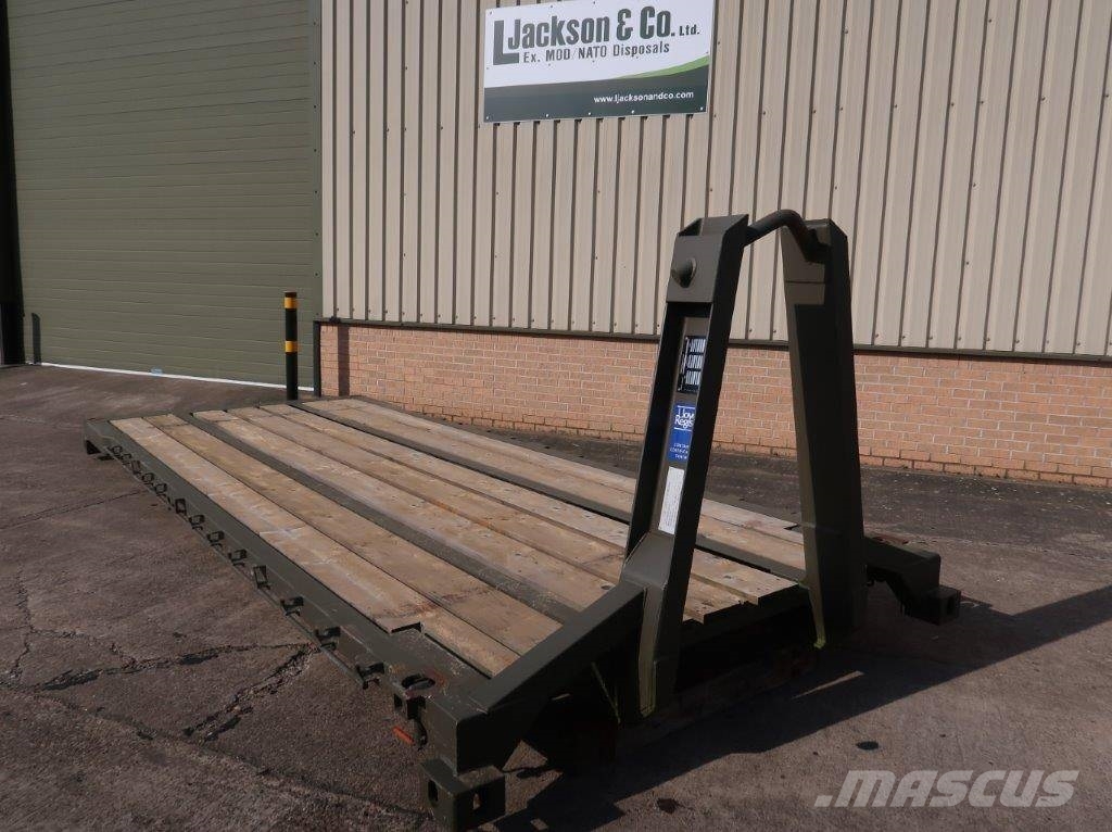 Marshalls Unused military Flat Rack 20ft hook load 훅 리프트 트럭