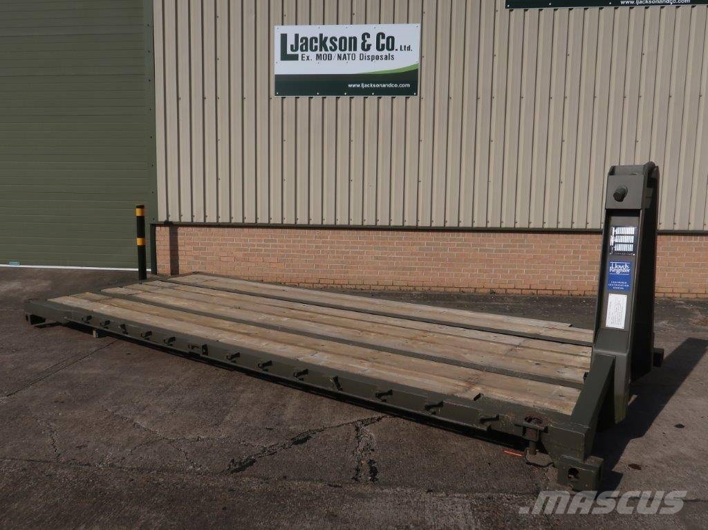 Marshalls Unused military Flat Rack 20ft hook load 훅 리프트 트럭