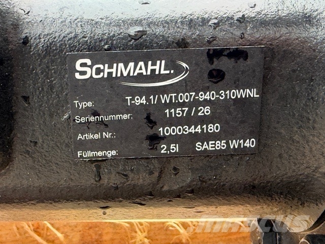 Weidemann NEW AXLES SCHMAHL T-94 Nápravy