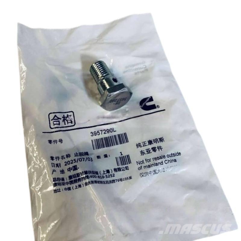 Cummins ISDe QSB6.7 Check Valve 3957290 Silniki