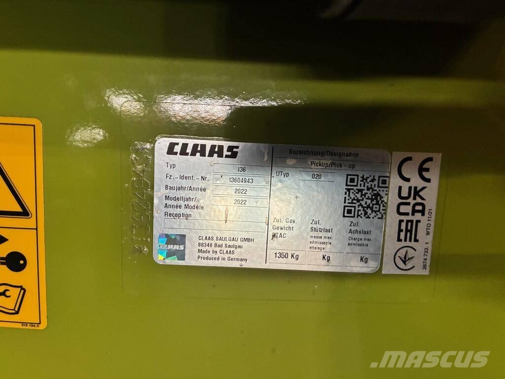 CLAAS PICK UP 300 Trince semoventi