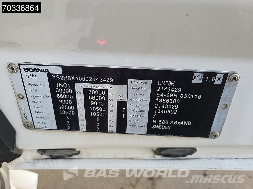 Scania R580 R 6X4 Retarder Hydraulik Full-Air Leder Navi Trekkvogner