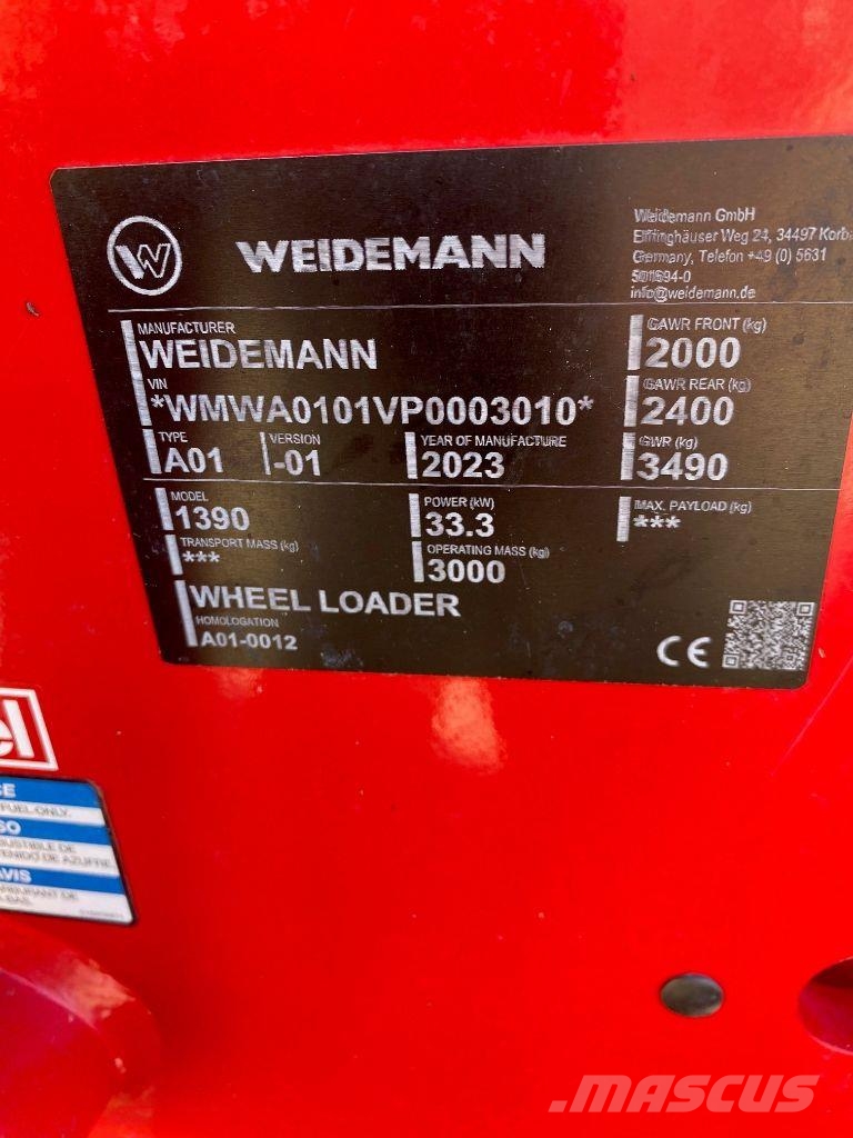 Weidemann 1390 Plus Minicargadoras