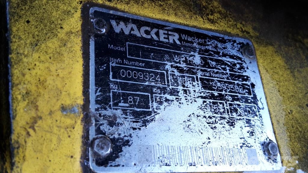Wacker WP 1550 W Vibrationsgeräte