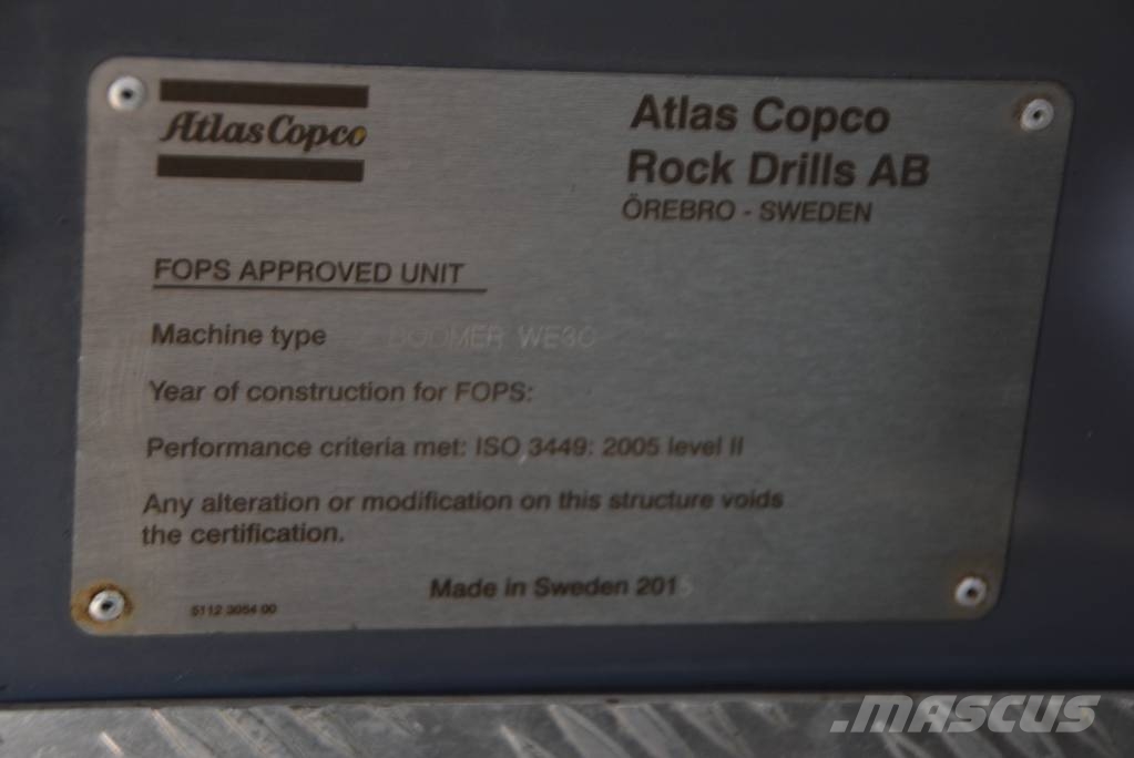 Atlas Copco Boomer WE3 C30 Povrchové vrtné súpravy