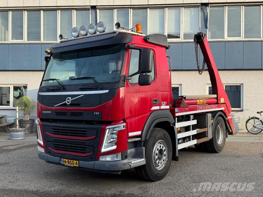 Volvo FM 330 4X2 EURO 6 + HYVA SKIPLOADER Скиповые погрузчики