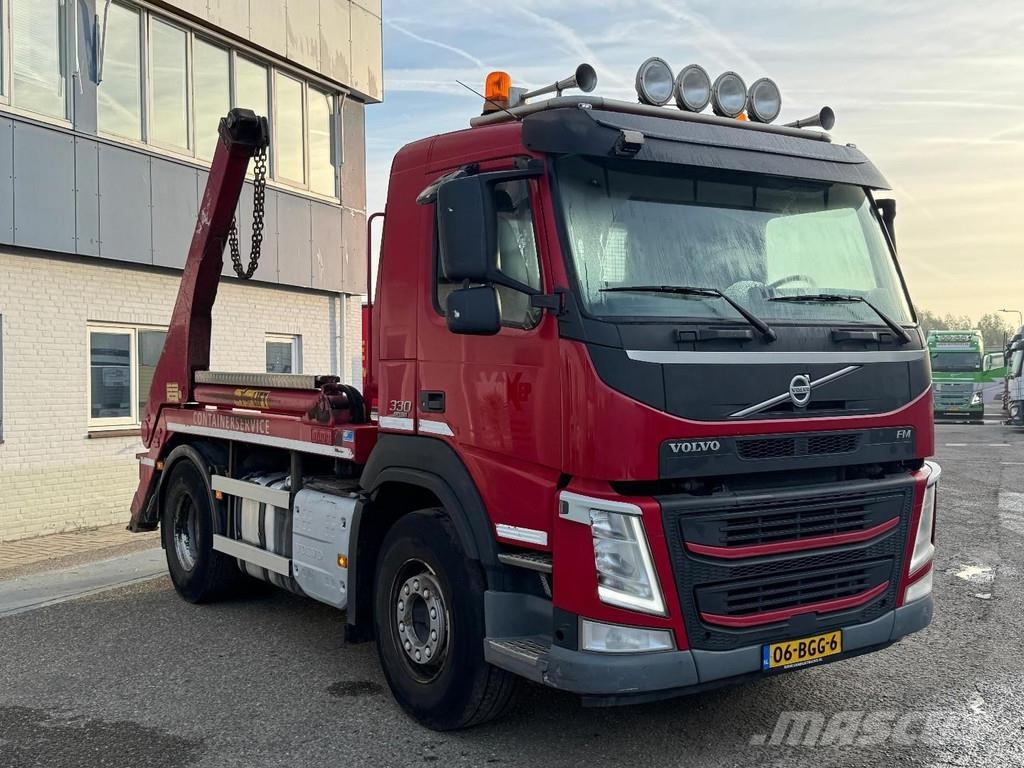 Volvo FM 330 4X2 EURO 6 + HYVA SKIPLOADER Скиповые погрузчики