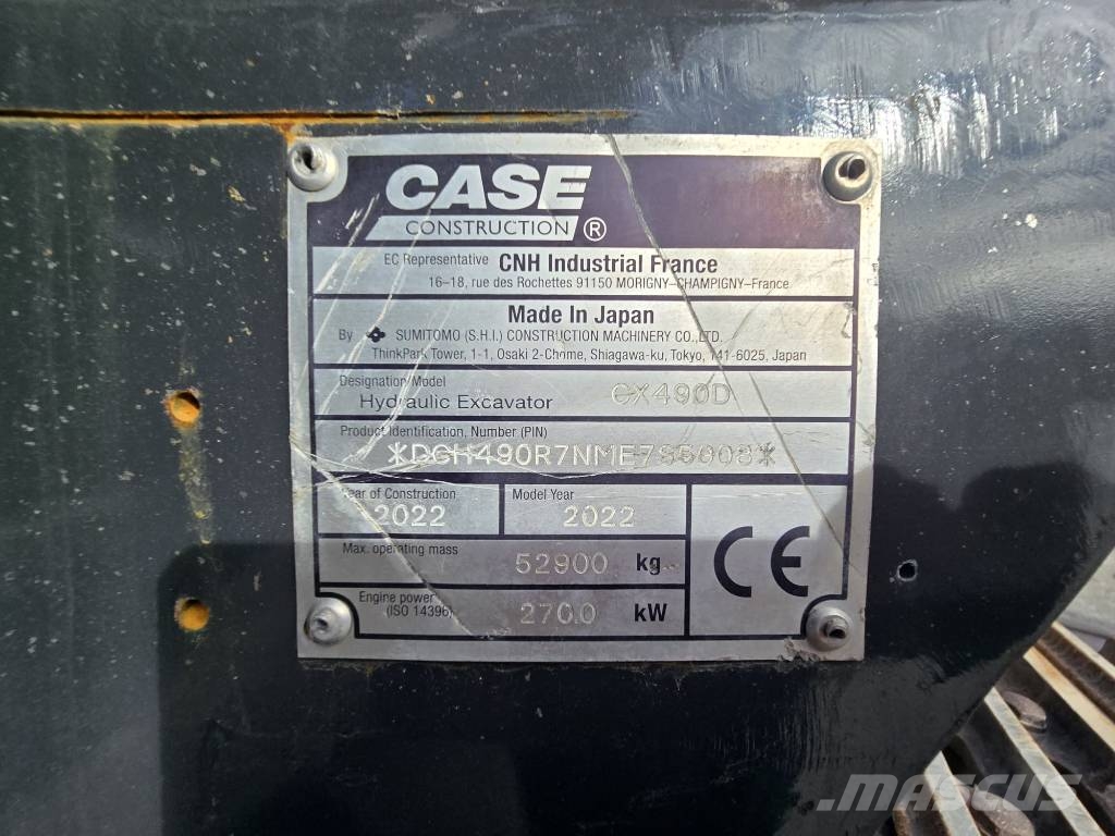 CASE CX 490 D Pásové rýpadlá