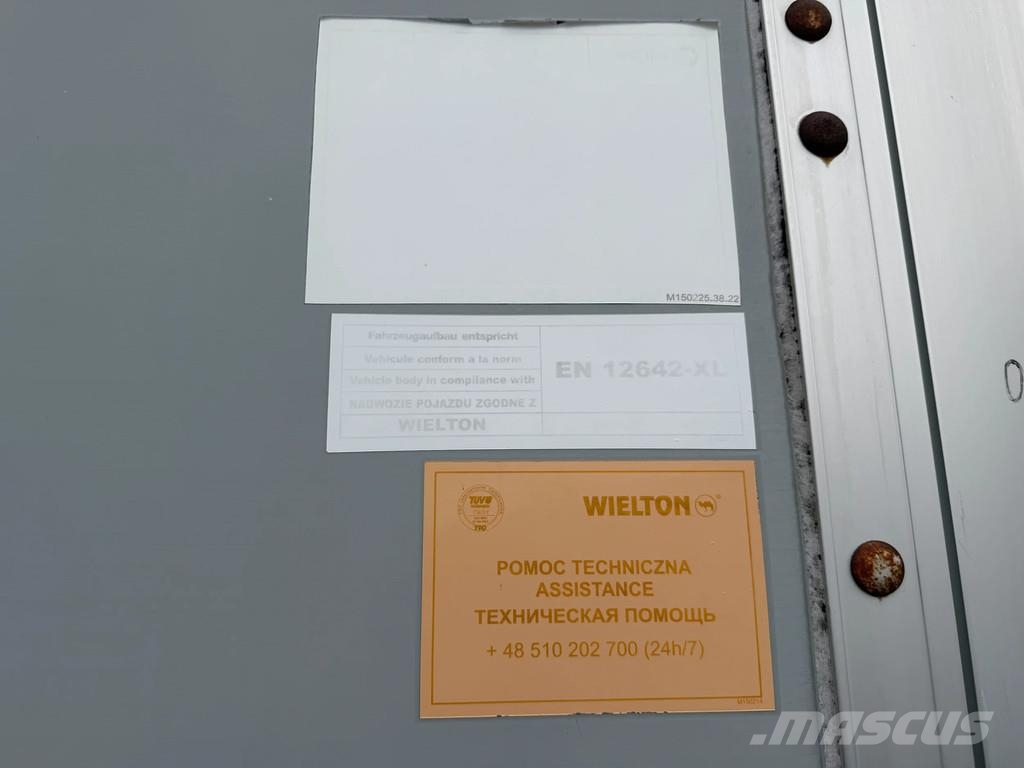 Wielton Schuifzeil-Dak / SAF-Disc / Lift-As *Apk* Semi Reboques Cortinas Laterais