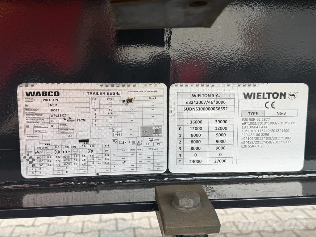 Wielton Schuifzeil-Dak / SAF-Disc / Lift-As *Apk* Curtainsider semi-trailers