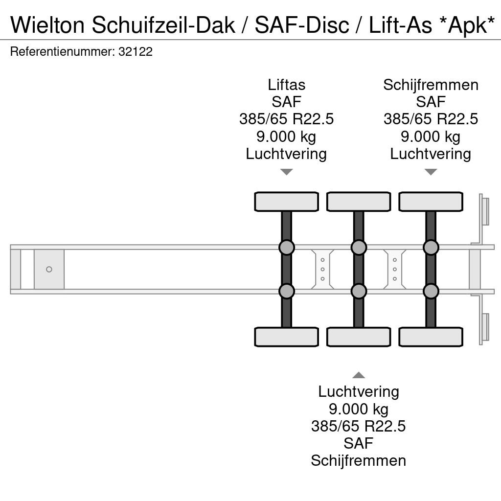 Wielton Schuifzeil-Dak / SAF-Disc / Lift-As *Apk* Curtainsider semi-trailers