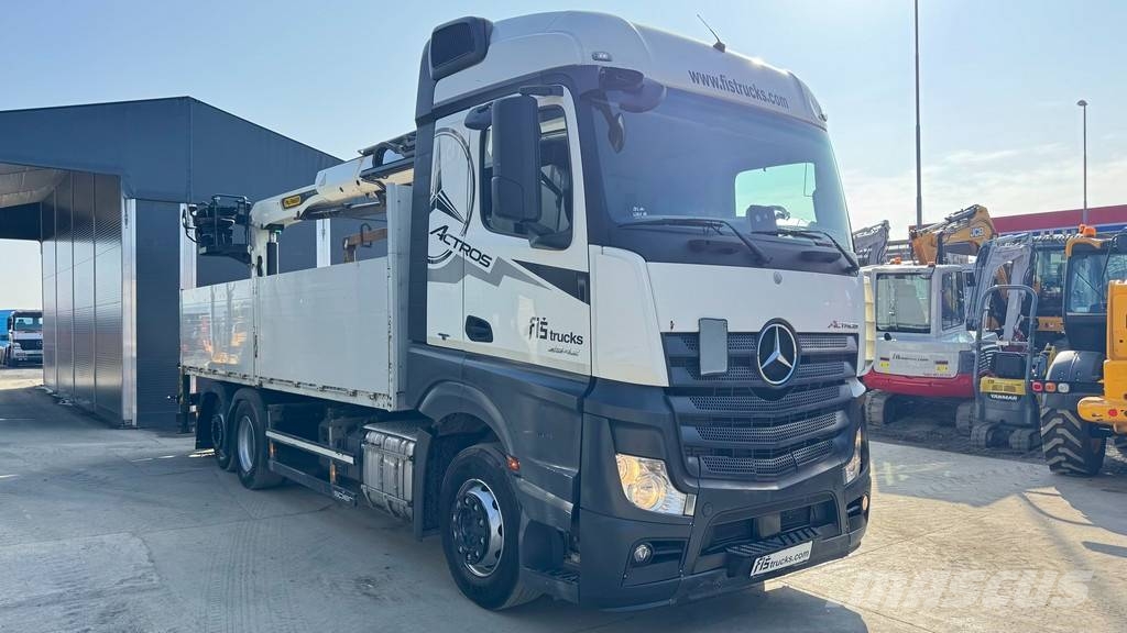 Mercedes-Benz ACTROS 2542 6X2 stake body - Crane PK 22.001L Kamioni sa otvorenim sandukom