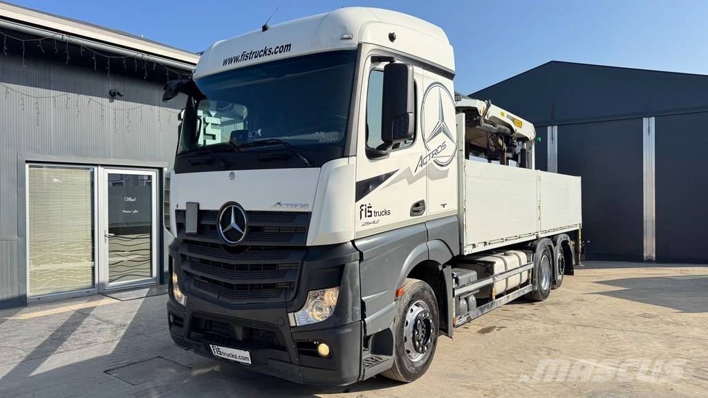 Mercedes-Benz ACTROS 2542 6X2 stake body - Crane PK 22.001L Kamioni sa otvorenim sandukom