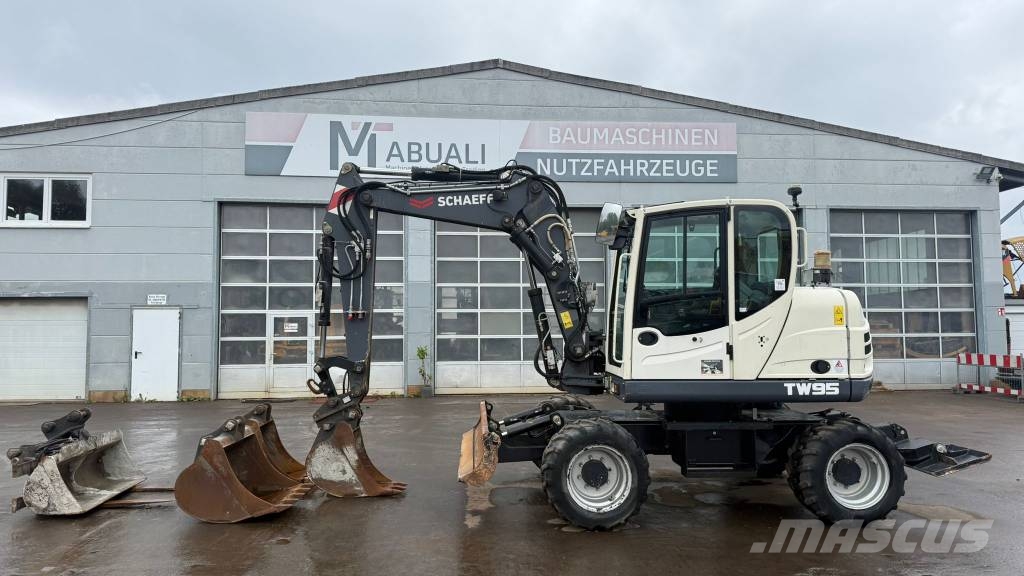 Yanmar TW 95 // BJ. 2017 / 5888H/SW/ZSA/4 Löffel/ 1 Gabel Escavadeiras de rodas