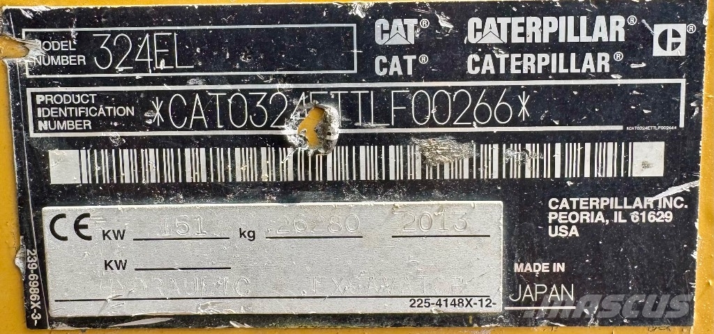 CAT 324 EL Rupsgraafmachines