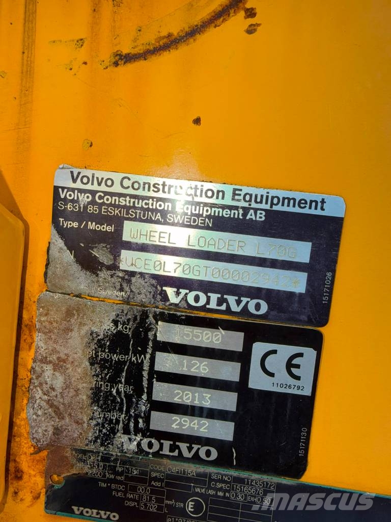 Volvo L 70 G Pale gommate