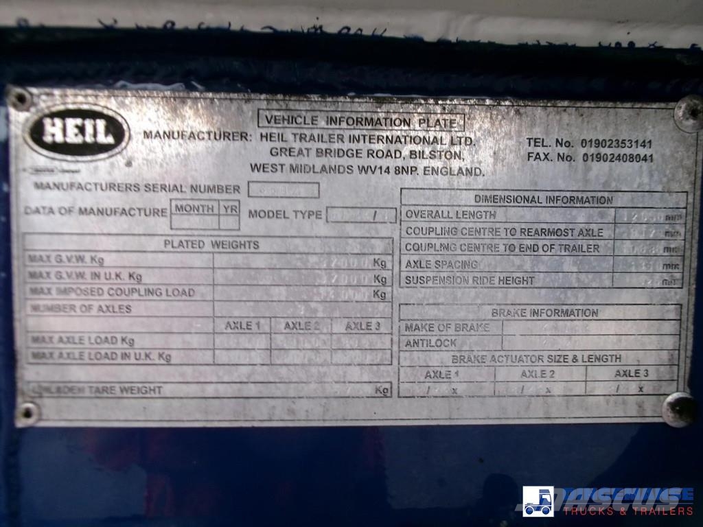 Heil / Thompson Fuel tank alu 45 m3 / 6 comp + pump / A Tankopleggers