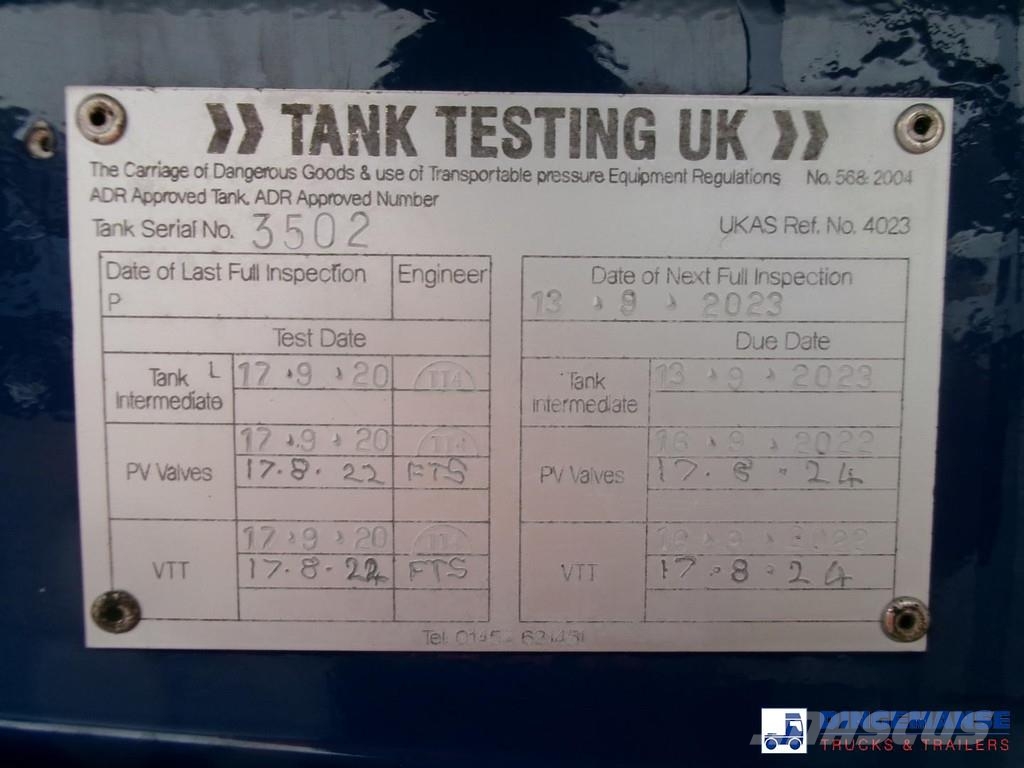 Heil / Thompson Fuel tank alu 45 m3 / 6 comp + pump / A Tankopleggers
