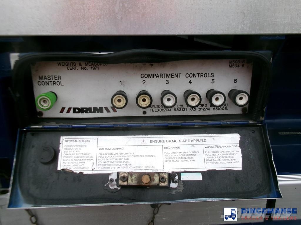 Heil / Thompson Fuel tank alu 45 m3 / 6 comp + pump / A Tankopleggers