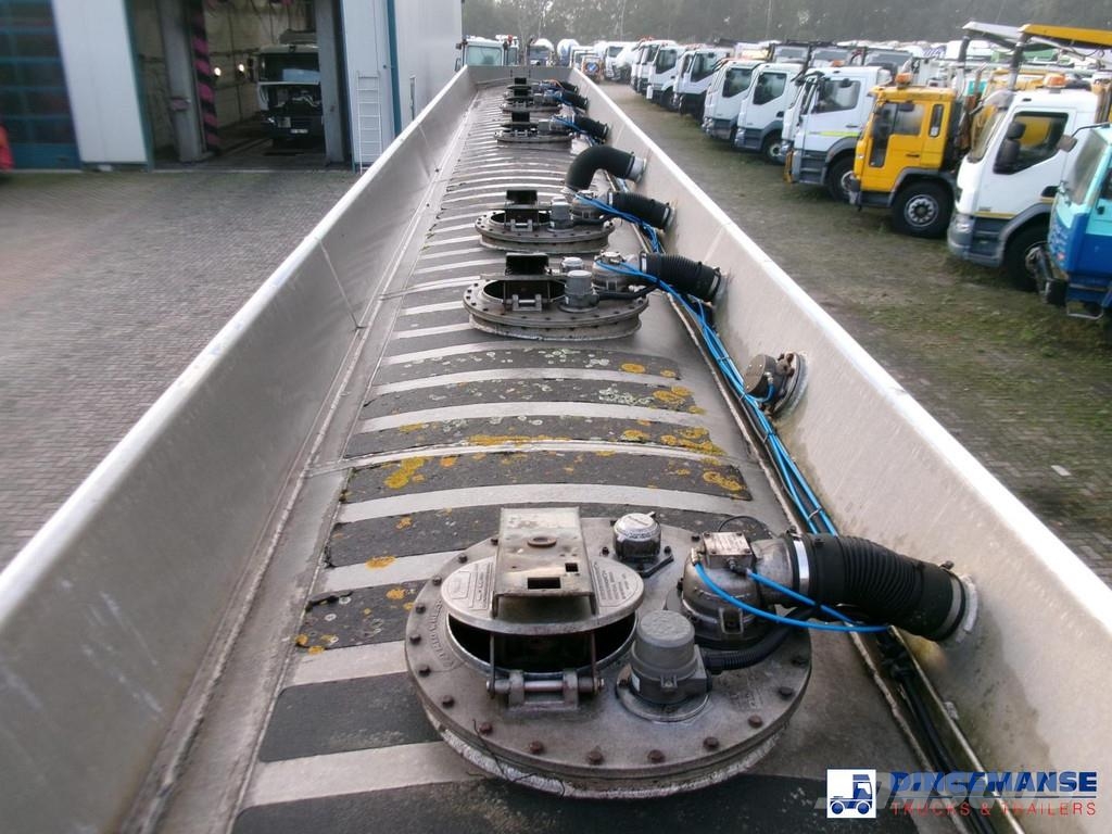Heil / Thompson Fuel tank alu 45 m3 / 6 comp + pump / A Tankopleggers