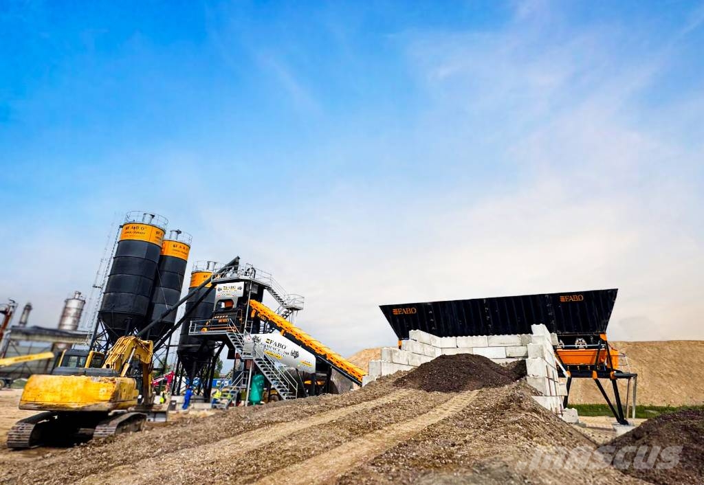 Fabo CENTRALE À BÉTON COMPACTE À BANDE  - 180 M3/H Cementtillverknings fabriker