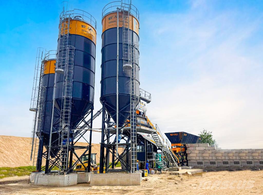 Fabo CENTRALE À BÉTON COMPACTE À BANDE  - 180 M3/H Cementtillverknings fabriker