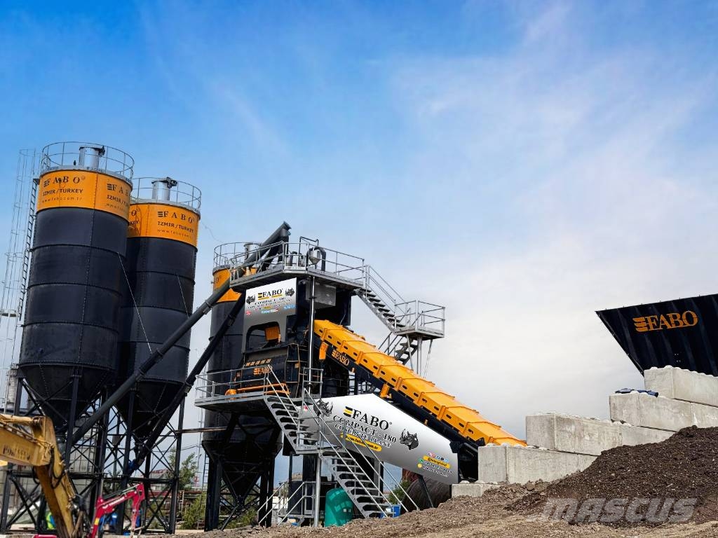 Fabo CENTRALE À BÉTON COMPACTE À BANDE  - 180 M3/H Cementtillverknings fabriker