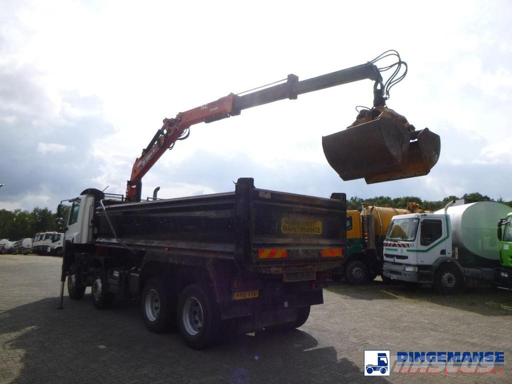 DAF CF 85.360 8X4 RHD tipper + Terex 118.2 VGL-A15 Всъдеходни кранове
