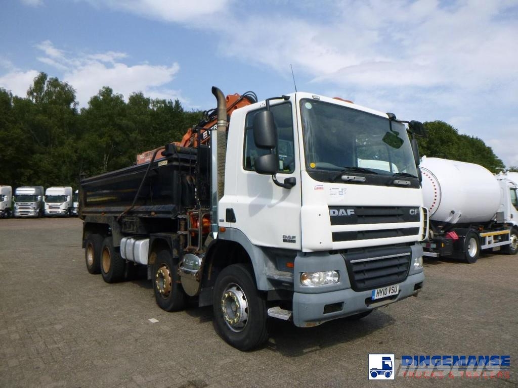 DAF CF 85.360 8X4 RHD tipper + Terex 118.2 VGL-A15 Всъдеходни кранове