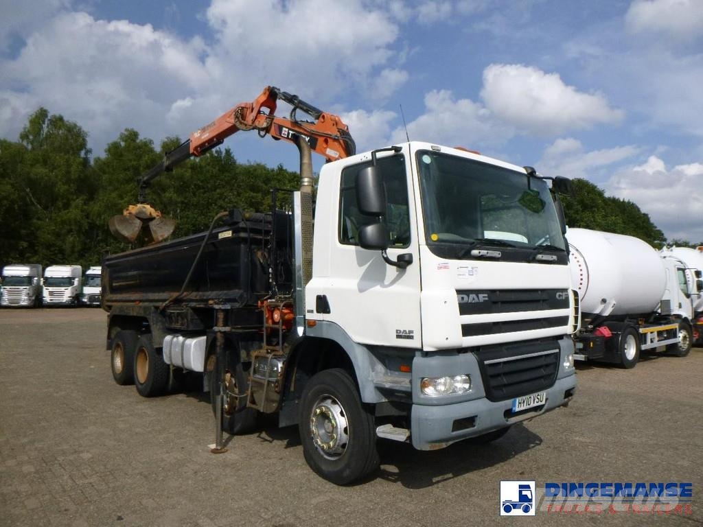 DAF CF 85.360 8X4 RHD tipper + Terex 118.2 VGL-A15 Всъдеходни кранове