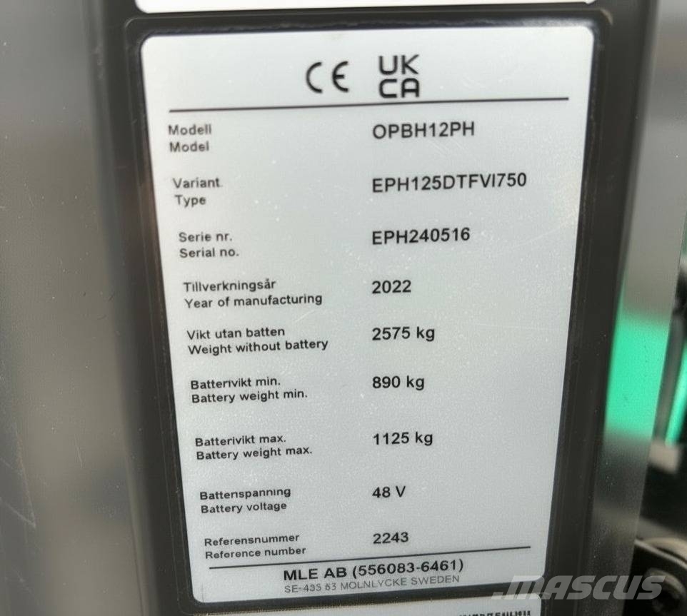 Mitsubishi EPH125DTFVI750  - 3 units Περονοφόρο ανυψωτικό συλλογής παραγγελιών μεγάλου ύψους