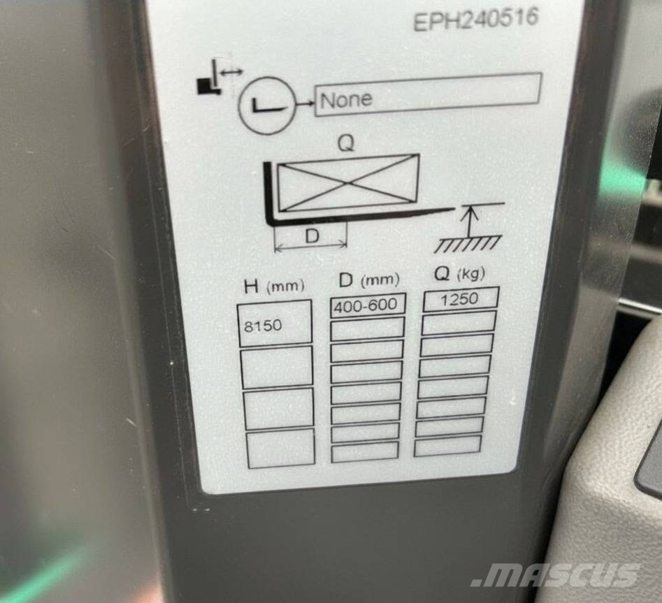 Mitsubishi EPH125DTFVI750  - 3 units Περονοφόρο ανυψωτικό συλλογής παραγγελιών μεγάλου ύψους