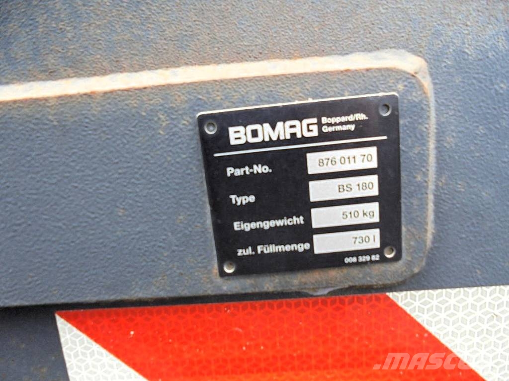 Bomag BS 180 Splittstreuer BW 174 Rolos compactadores de tambor duplo