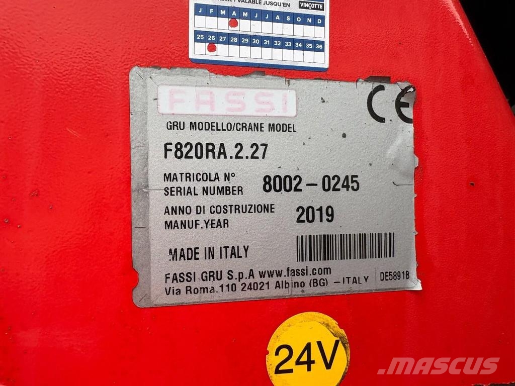 DAF CF530 + FASSI F 820 RA 6X EXT. + JIB 6X EXT. + WIN Grúas todo terreno