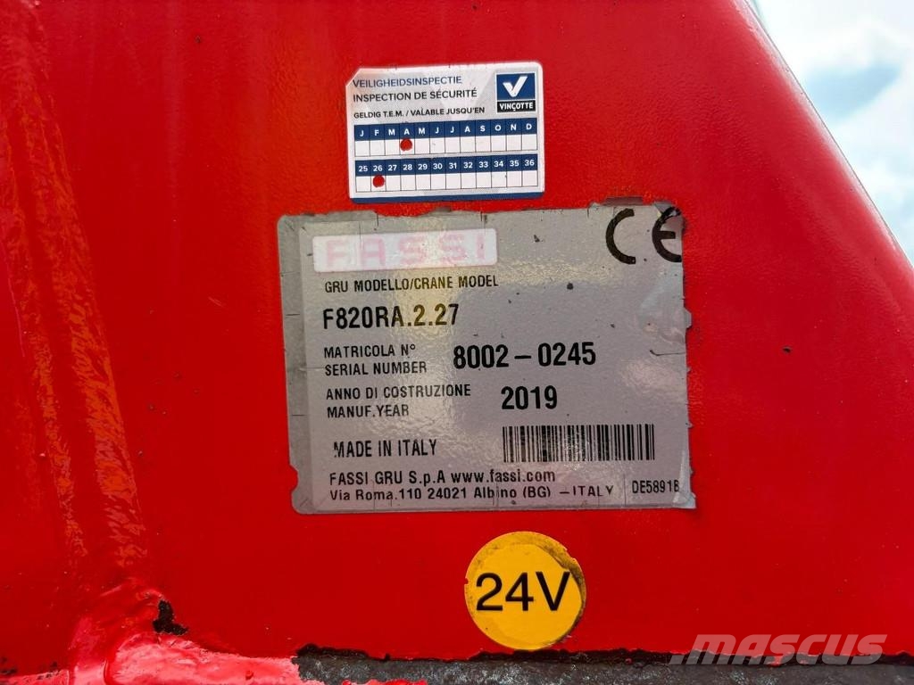 DAF CF530 + FASSI F 820 RA 6X EXT. + JIB 6X EXT. + WIN Grúas todo terreno