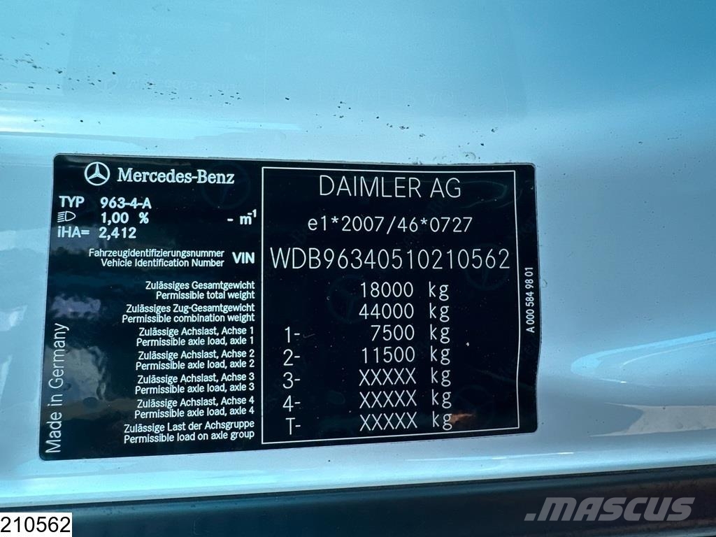 Mercedes-Benz Actros 1843 EURO 6, Lohr, Retarder, PTO, Standairc Sattelzugmaschinen