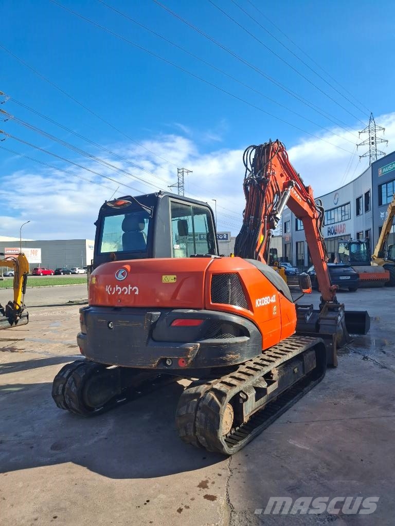 Kubota KX 080-4 Midi bageri 7t – 12t