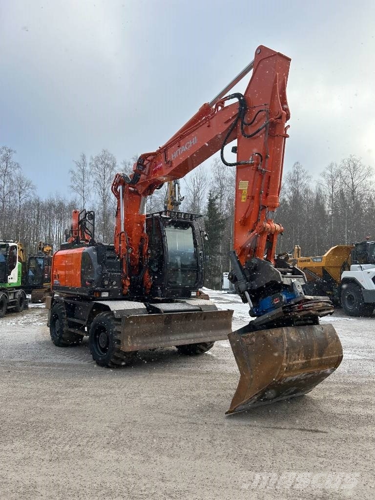 Hitachi ZX 170 W-6 Gravemaskiner på hjul