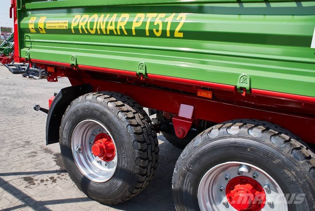 Pronar PT 512 TANDEM 12 tones tipping trailer/ przyczepa Tipper trailers